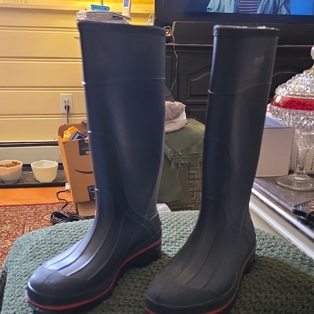 Elegant Navy Blue Rain Boots for Women